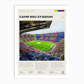 Camp Nou Stadium Art Print