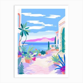 Olbia, Italy Colourful View 2 Art Print