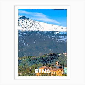 Etna, Mountain, Italy, Nature, Climbing, Wall Print Art Print