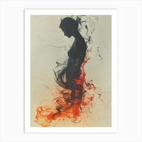 Smoke And Fire Art Print