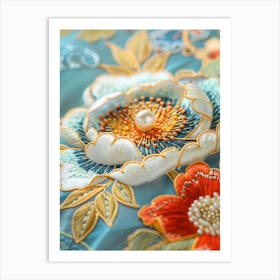 Chinese Embroidery Art Print