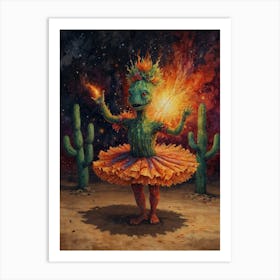 Cactus Dancer 1 Art Print