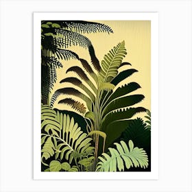 Tasmanian Tree Fern Rousseau Inspired Art Print