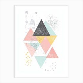 Abstract Triangles Canvas Print Art Print