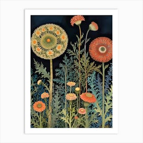 William Morris Dahlias Art Print