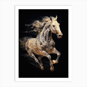 A Horse Painting In The Style Of Surrealistic Techniques4 Art Print