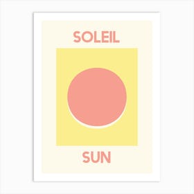 Soleil Sun Art Print