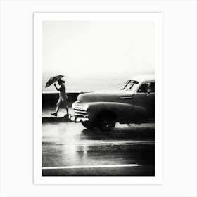 Stormy Malecon Havana Cuba Art Print