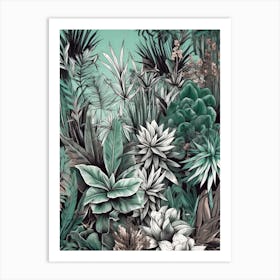 Tropical Jungle nature flora Art Print