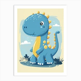 Cartoon Dinosaur 1 Art Print