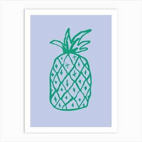 Green Pineapple Art Print