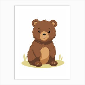 Baby Animal Illustration  Bear 1 Art Print