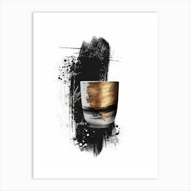 Gold And Black 41 Art Print