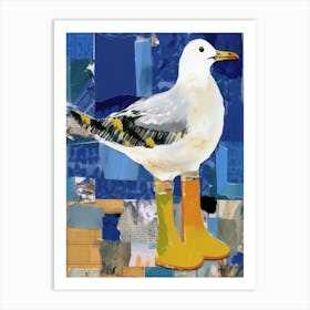 Seagull In Boots Art Print