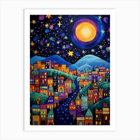 Night In The City 1 Art Print