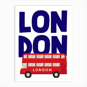 London Bus Art Print