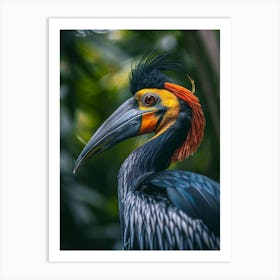 Horned Bird Art Print