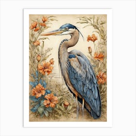 Blue Heron 2 Art Print