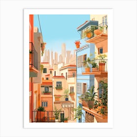 Tel Aviv Israel 5 Illustration Art Print