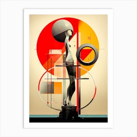 Abstract Illustration Of A Woman And The Cosmos 42 Art Print