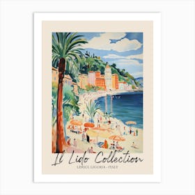 Lerici, Liguria   Italy Il Lido Collection Beach Club Poster 4 Art Print