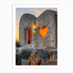 Heart Shaped House Art Print