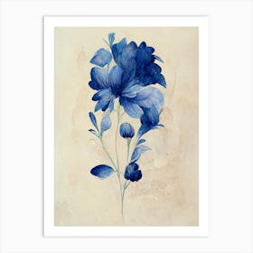 Blue Flower 3 Art Print