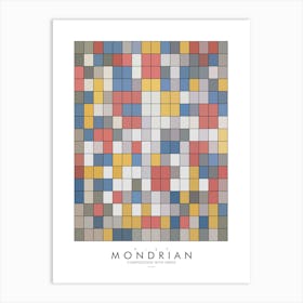 Mondrian Grids P Art Print