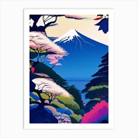 Fuji Hakone Izu National Park Japan Pop Matisse Art Print