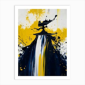 Yellow And Black Art Print