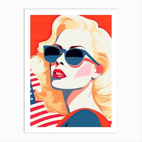 From Sea to Shining Sea: Pop Art USA Women Art Print