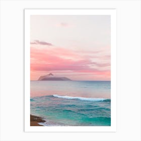 Anse Chastanet Beach, St Lucia Pink Photography 2 Art Print