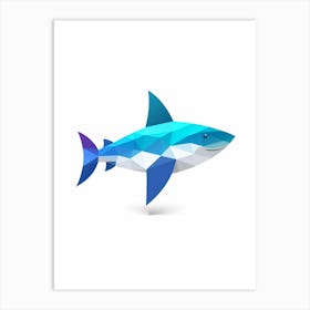 Minimalist Shark Shape 2 Art Print