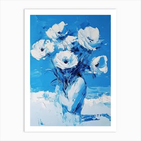 Blue Flowers 1 Art Print