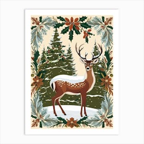 Deer In The Forest Art Print