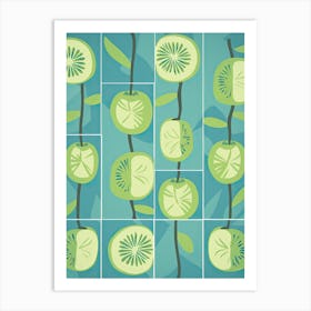 Kiwi Illustration 2 Art Print