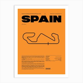 F1 Race Track Spain Formula 1 Racing Track F1 Merch Formula One F1 Poster Formula 1 Poster F1 Art Print