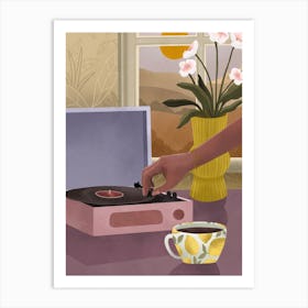 Stop The Record Art Print