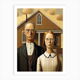 American Gothic Study Art Print