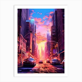 Abstract Cityscape 1 Art Print