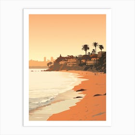 Balmoral Beach Australia At Sunset Golden Tones 2 Art Print