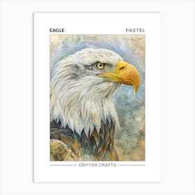 Eagle Pastel Watercolour 3 Poster Poster