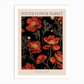 Winter Aconite 1 Winter Flower Market Poster Art Print