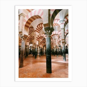 Interior Of The Mosque Of Cordoba Art Print