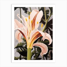 Flower Illustration Lily 3 Art Print