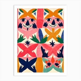 Foxes Art Print