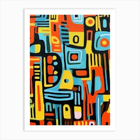 Afro Patterns 4 Art Print