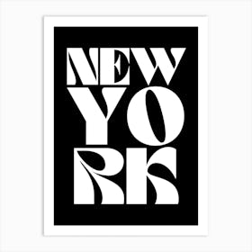 Black And White New York Art Print
