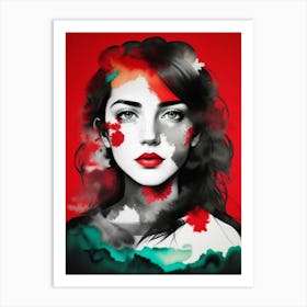 Girl With Red Hair 2 Art Print