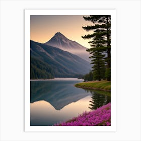 Sunrise In The Mountains 2 Art Print